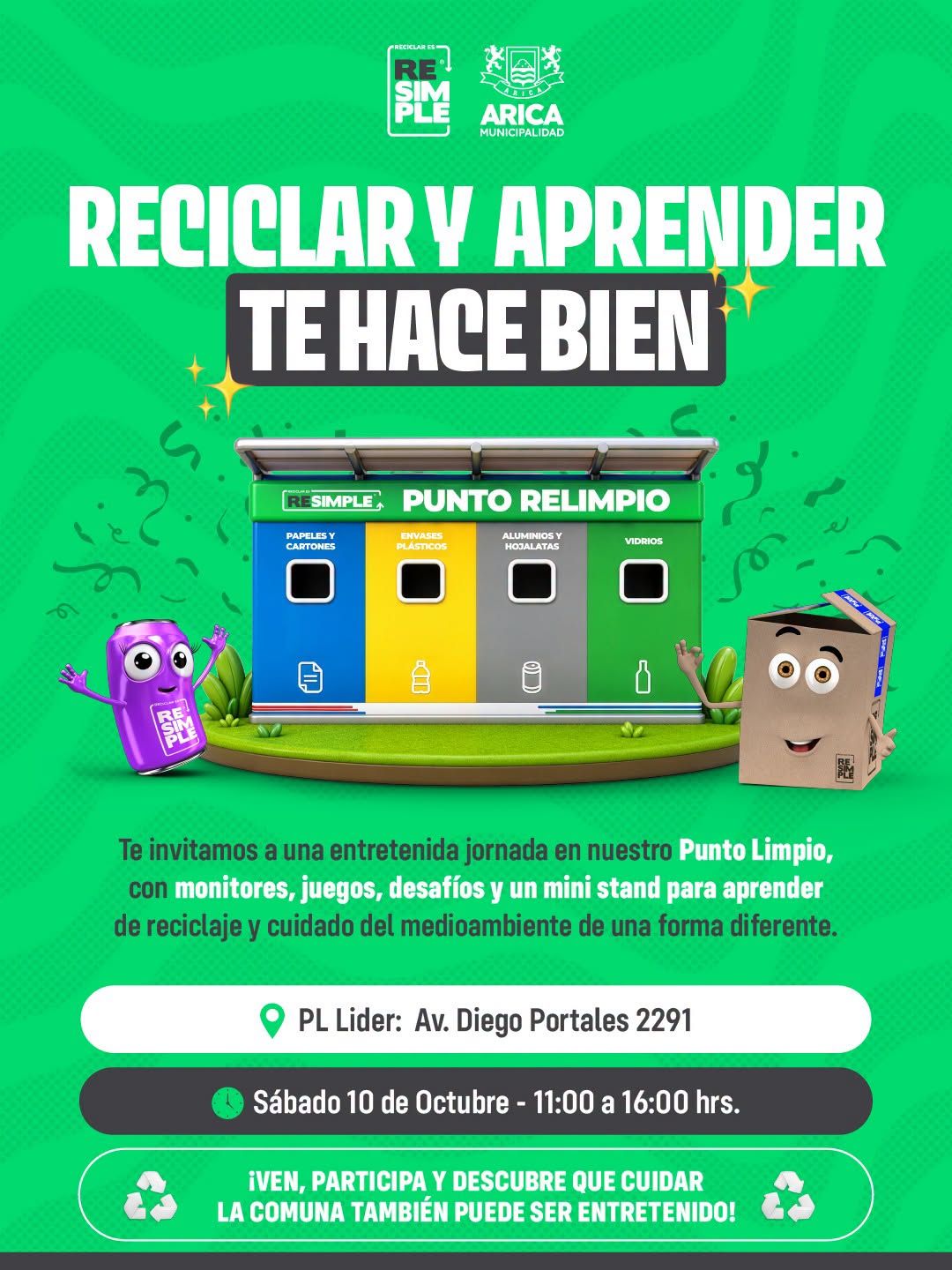Jornada familiar: Reciclar y aprender te hace bien en Ari…