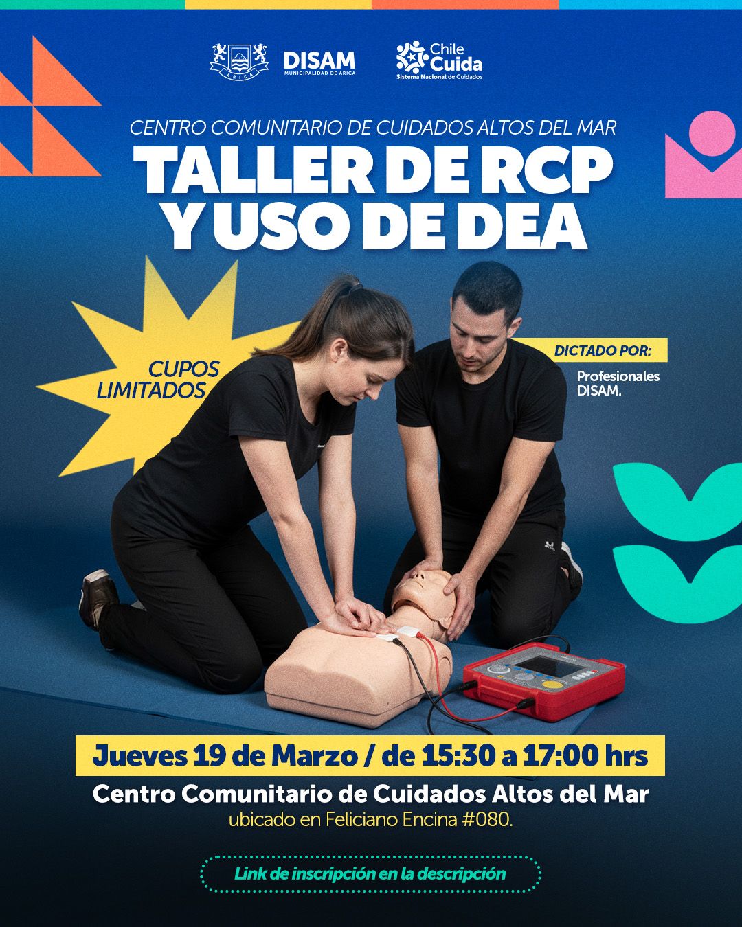 Taller de RCP y uso de DEA