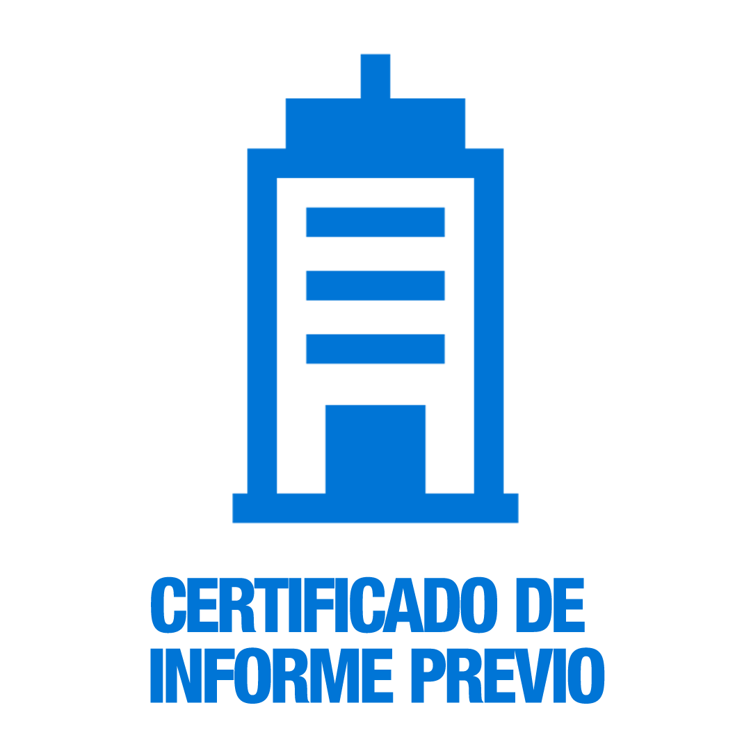 Certificado de Informe Previo